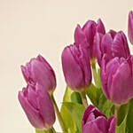 10 Purple Tulip Arrangement