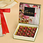 50 Valentines Roses Bouquet With Chocolate