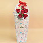 6 Red Rose in a Sleeve Box