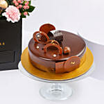 Affairs of Hearts Arrangement With Truffle Cake