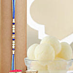 Beads of Bond Blue Rakhi N Rasgulla