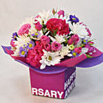 بوكس أزهار عيد زواج سعيد