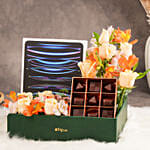 Apple ipad Pro 12.9 Inch Wifi 256GB Silver With Flowers and Chocolates