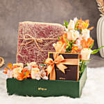 Apple ipad Pro 12.9 Inch Wifi 256GB Space Grey With Flowers and Chocolates