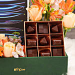 Apple ipad Pro 12.9 Inch Wifi 256GB Space Grey With Flowers and Chocolates