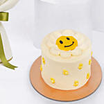 April Birthday Daisy Bouquet and Cake