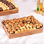 ثنائي الحلويات العربية والشوكولاتة