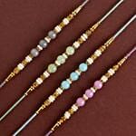 Aura Beadwork Rakhi Set Of 2