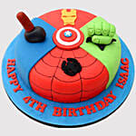 Avengers Special Fondant Marble Cake