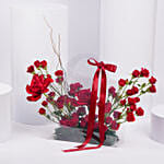 باقة 15 وردة جوري حمراء في غلاف شفاف هدية عيد الحب