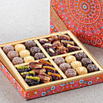 Bateel Filled Dates and Biscuits Diwali Rangoli Collection Large