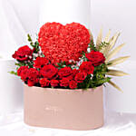 قصة الحب | بوكس ورود حمراء مميز