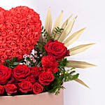 قصة الحب | بوكس ورود حمراء مميز