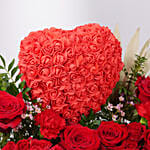 قصة الحب | بوكس ورود حمراء مميز