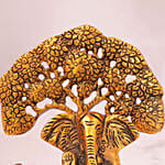 Beautiful Metal Ganesha Idol with Tree