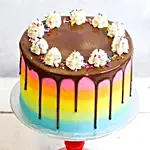 Belgian Choco Vanilla Rainbow Cake