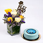 Best Dad Flowers and Cake