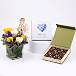 Best Dad Flowers and Chocolate Truffles