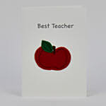 Best Teacher Greeting Card