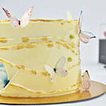 Best Wishes Butterfly Marble Cake