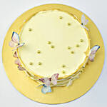 Best Wishes Butterfly Marble Cake