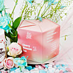 صينية زهور وشاي لمناسبة عيد الميلاد