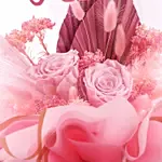 فقاعة ورد عيد ميلاد سعيد