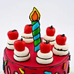 Birthday Candle Marble Cake