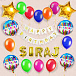 بالونات حروف لعيد الميلاد مع بالونات فويل على شكل نجمة