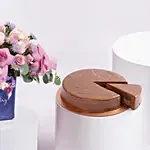 Birthday Roses Arrangement With Dubai Cake