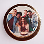 Birthday Special Caramel Photo Cake 1 Kg