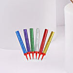 كومبو باقة ورد صفراء وكيك فدج وشموع وبالونات