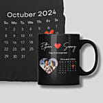 كومبو هدايا الحب | وسادة و كوب لون أسود