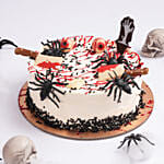 Bloody Web Of Terror Red Velvet Cake 8 Portion