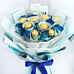 Blue Roses And Rochers Bouquets