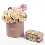 Blush Bloom Delight with Ferrero Rocher