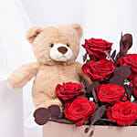 Blush Cuddles Roses Arrangement