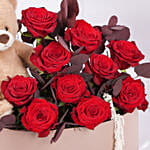 Blush Cuddles Roses Arrangement