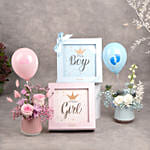 Bostani Chocolates Twins Birth with Flowers