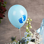 Bostani Its a Boy Chocolate  Large with Flowers