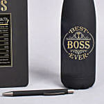 Bottle And Diary Gift Box For Boss
