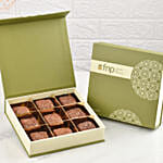 بوكس براونيز شوكولاتة لذيذ 9 قطع ماركة إف إن بي