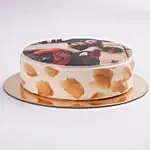 caramel Anniversary Photo Cake 1 Kg