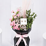 باقة ورد مع أقراط كارولين سفدبوم وكريستالات سواروفسكي للنساء