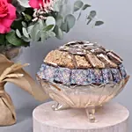 Carricature Fun Frame Flowers and Chocolates