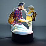 مصباح ليد بشخصية طفل وأب مناسب للاحتفالات