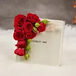 Cerruti 1881 Butterfly Bracelet with Red Roses