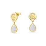 Cerruti 1881 Electra Gold Plated Mother Of Pearl Crystals Jewellery Gift Set