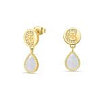 طقم مجوهرات شيروتي نسائي مع ورود