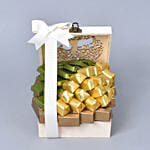 600 جرام شوكولاته بلجيكية فاخرة مرتبة في بوكس خشبي مميز